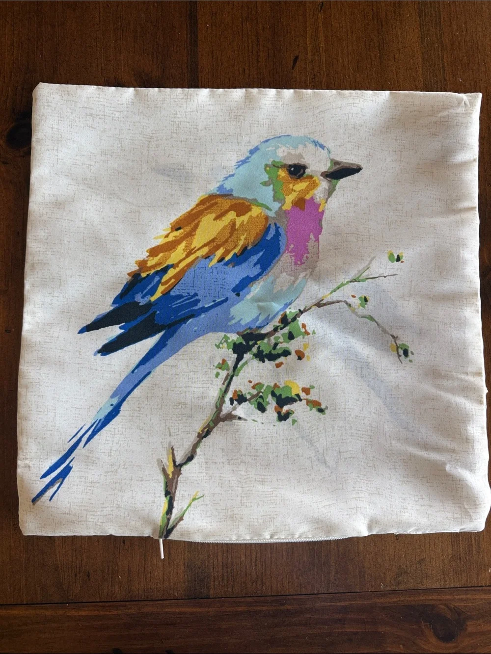 Decorative Bird Pillow Cover Only